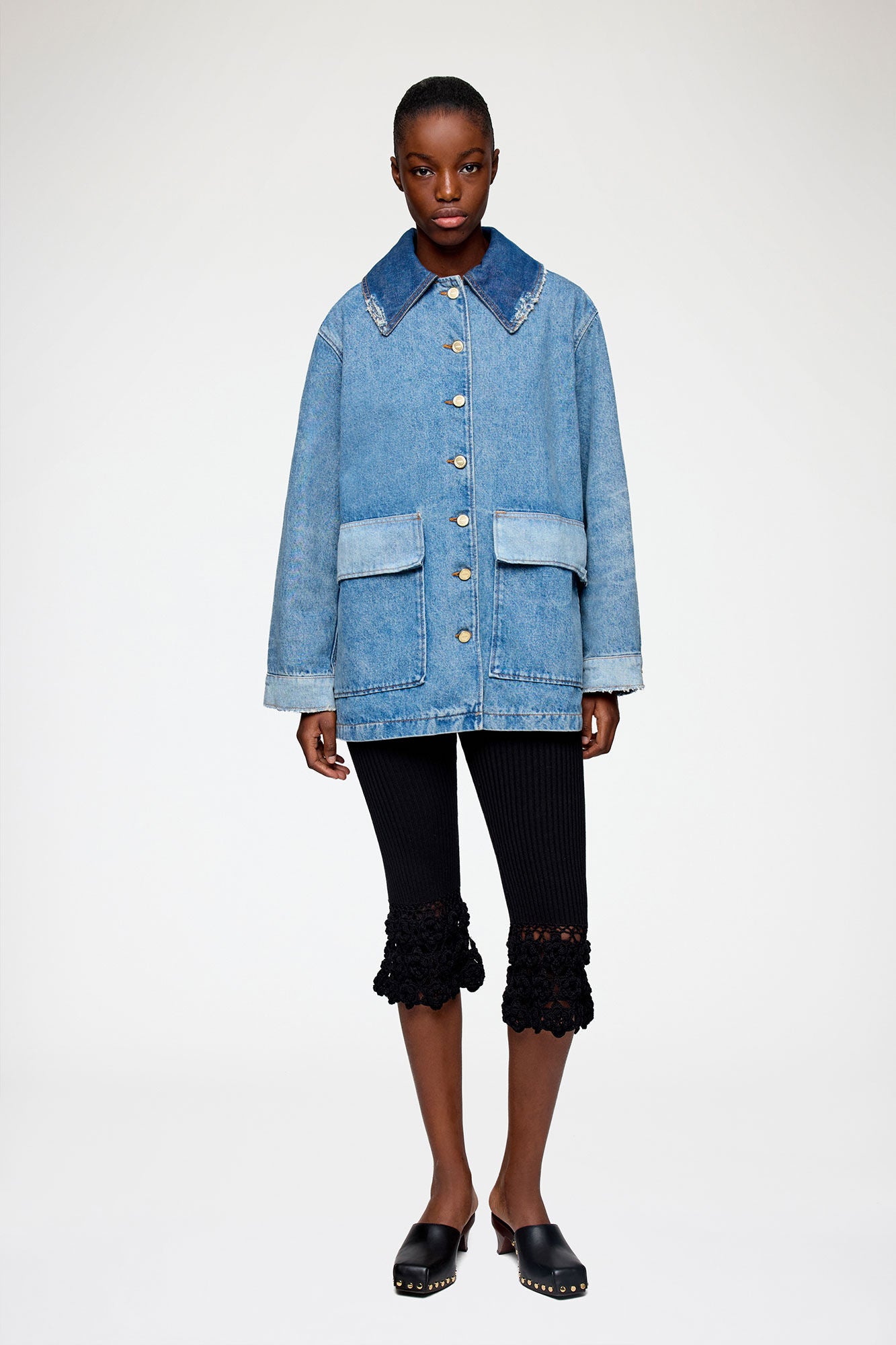 Jacket in Patchwork Denim – Cameron Marks