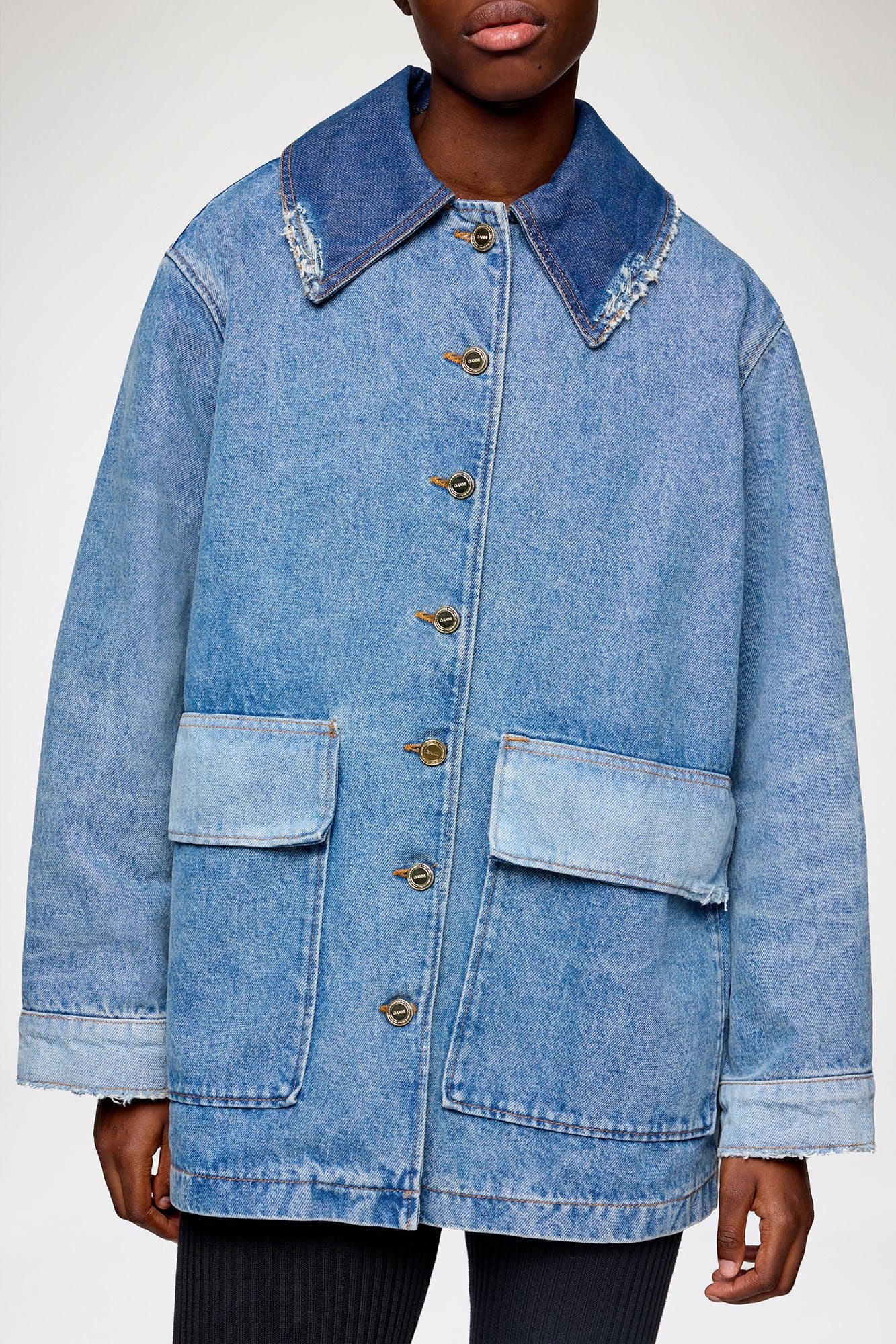 Jacket in Patchwork Denim – Cameron Marks