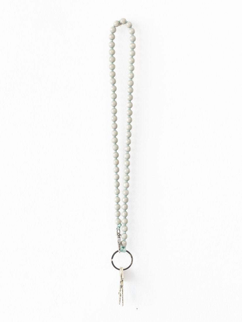 Ina Seifart | Perlen Long Key Holder in Light Grey
