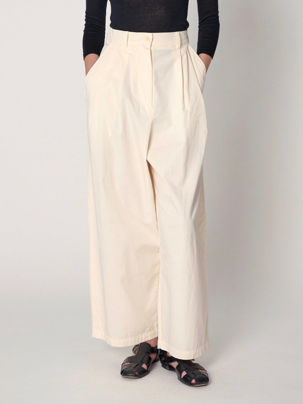 Shaina Mote | Boy Trouser Washed Cotton in Natural