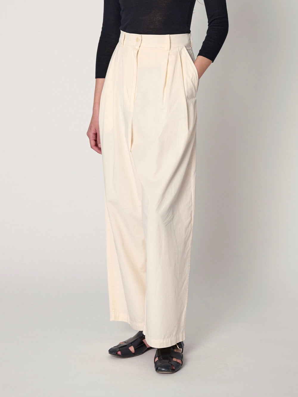 Shaina Mote | Boy Trouser Washed Cotton in Natural