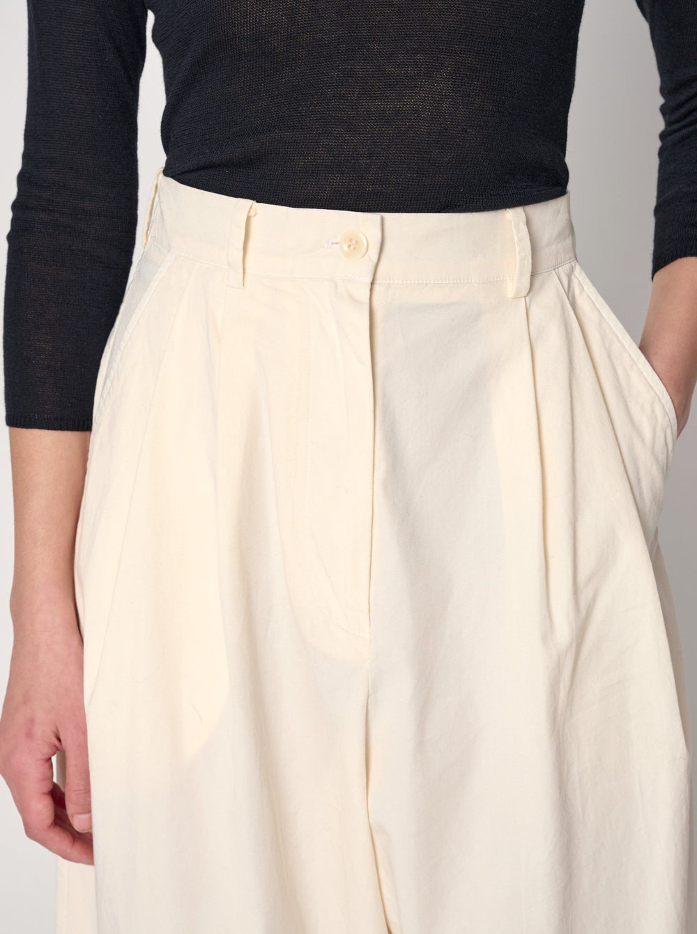 Shaina Mote | Boy Trouser Washed Cotton in Natural
