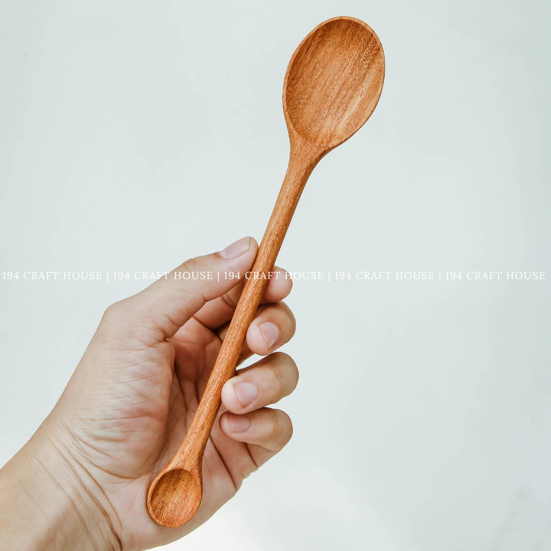 Double Wooden Condiment Spoon