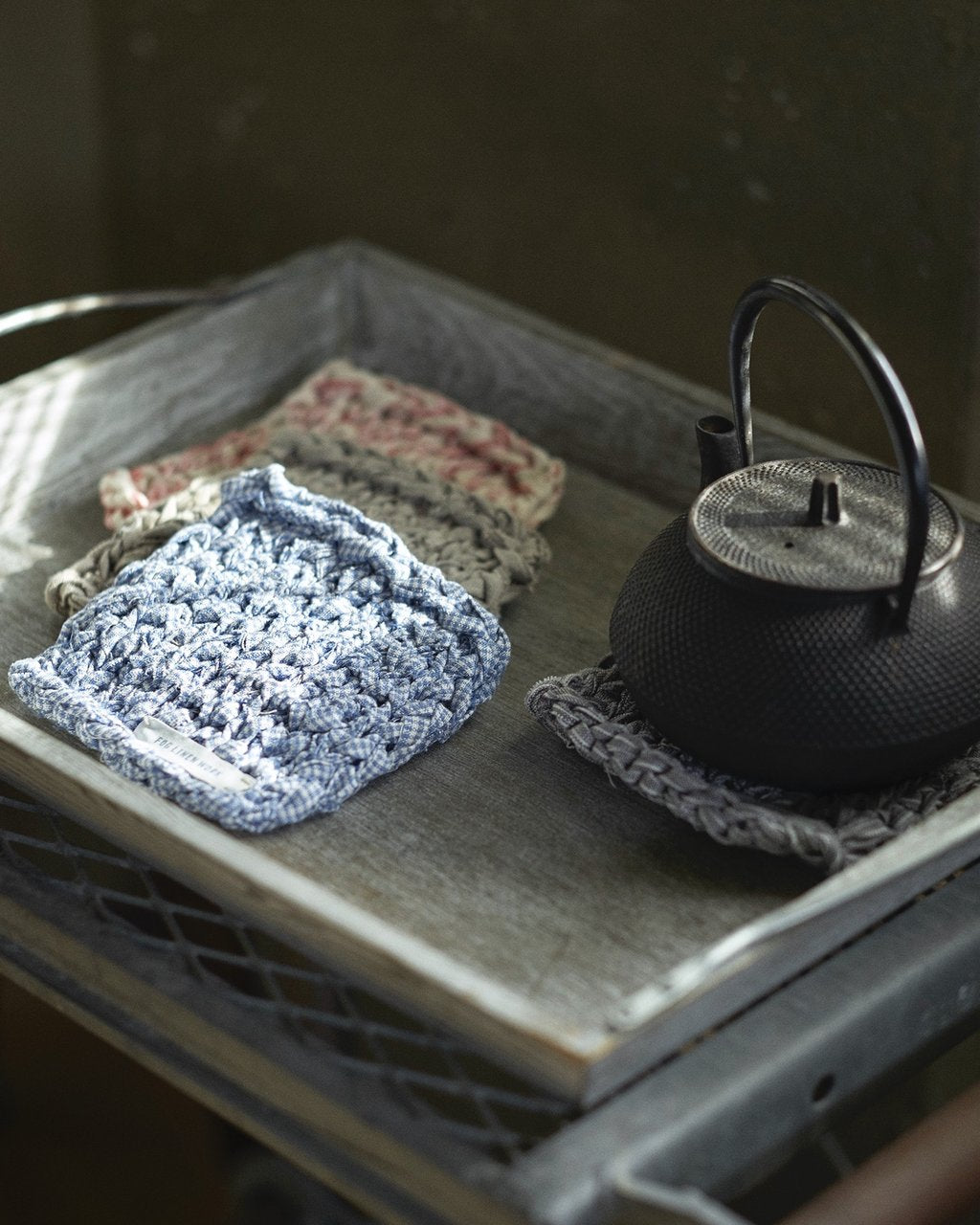Fog Linen Work | Linen Tape Knit Trivet