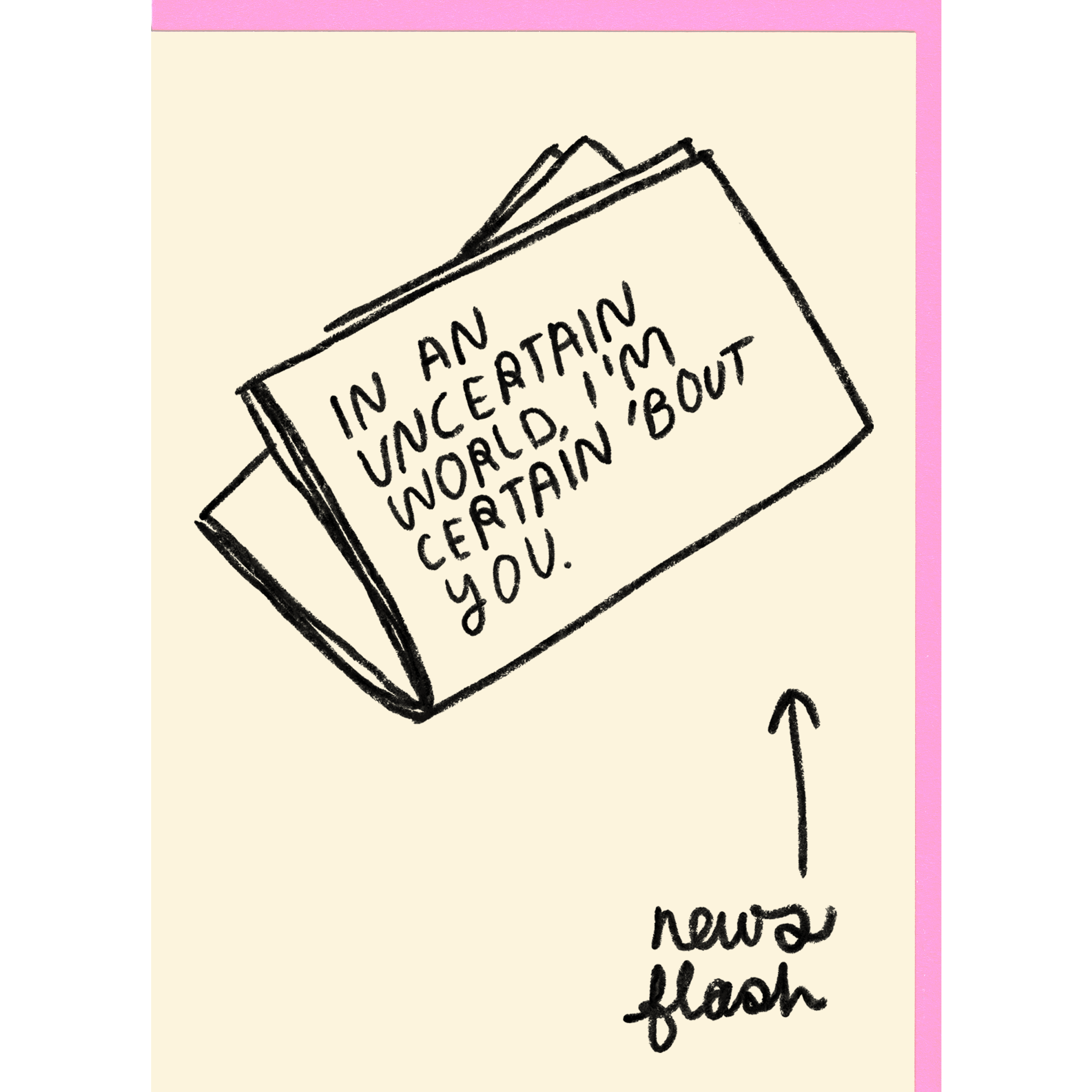 People I've Loved | 'News Flash' Card