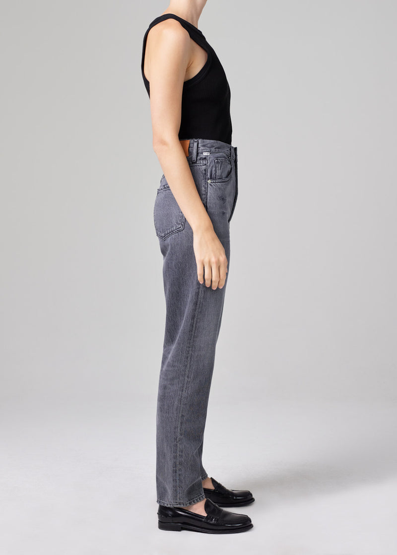 Citizens of Humanity | Sabine High Rise Straight Jeans in Black Coffee