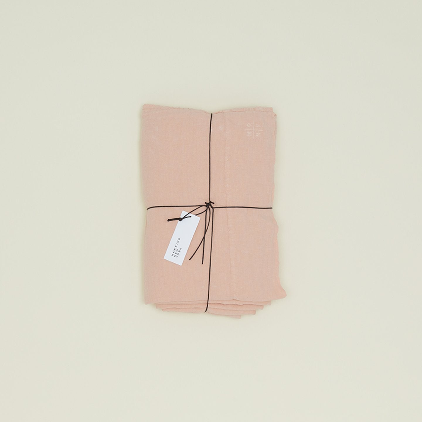 Hawkins New York | Simple Linen Flat Sheet: Blush