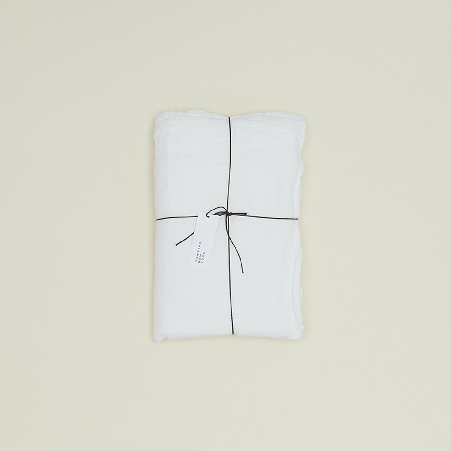 Hawkins New York | Simple Linen Flat Sheet: White
