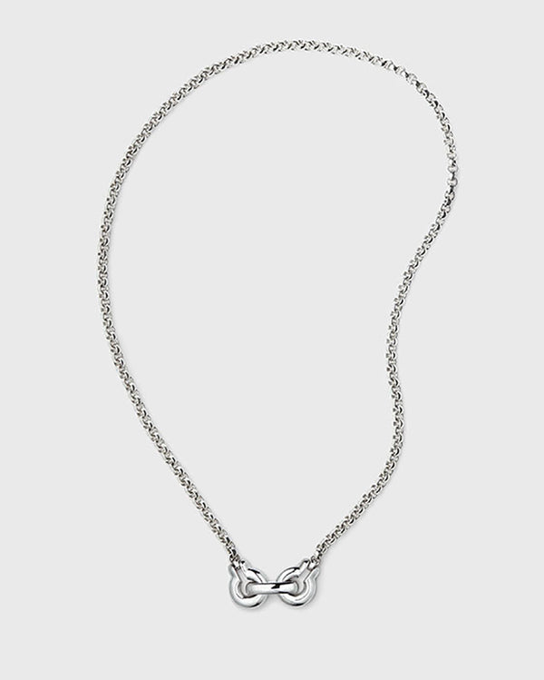 Annika Inez | Ample Clasp Necklace, Large in Silver