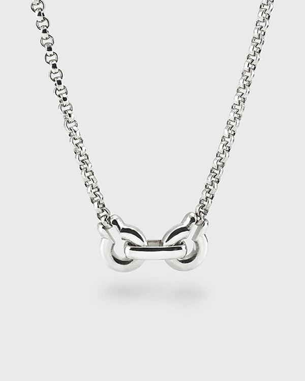 Annika Inez | Ample Clasp Necklace, Large in Silver