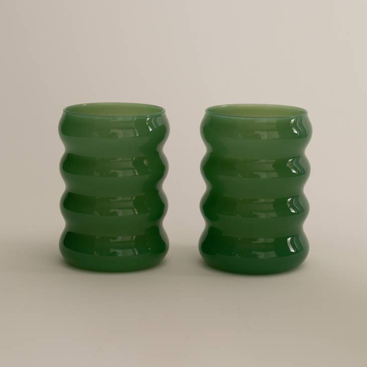 Sophie Lou Jacobsen | Opaque Ripple Cup Set: Jade