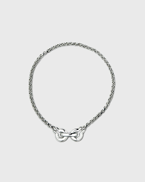 Annika Inez | Ample Clasp Bracelet, Large in Silver