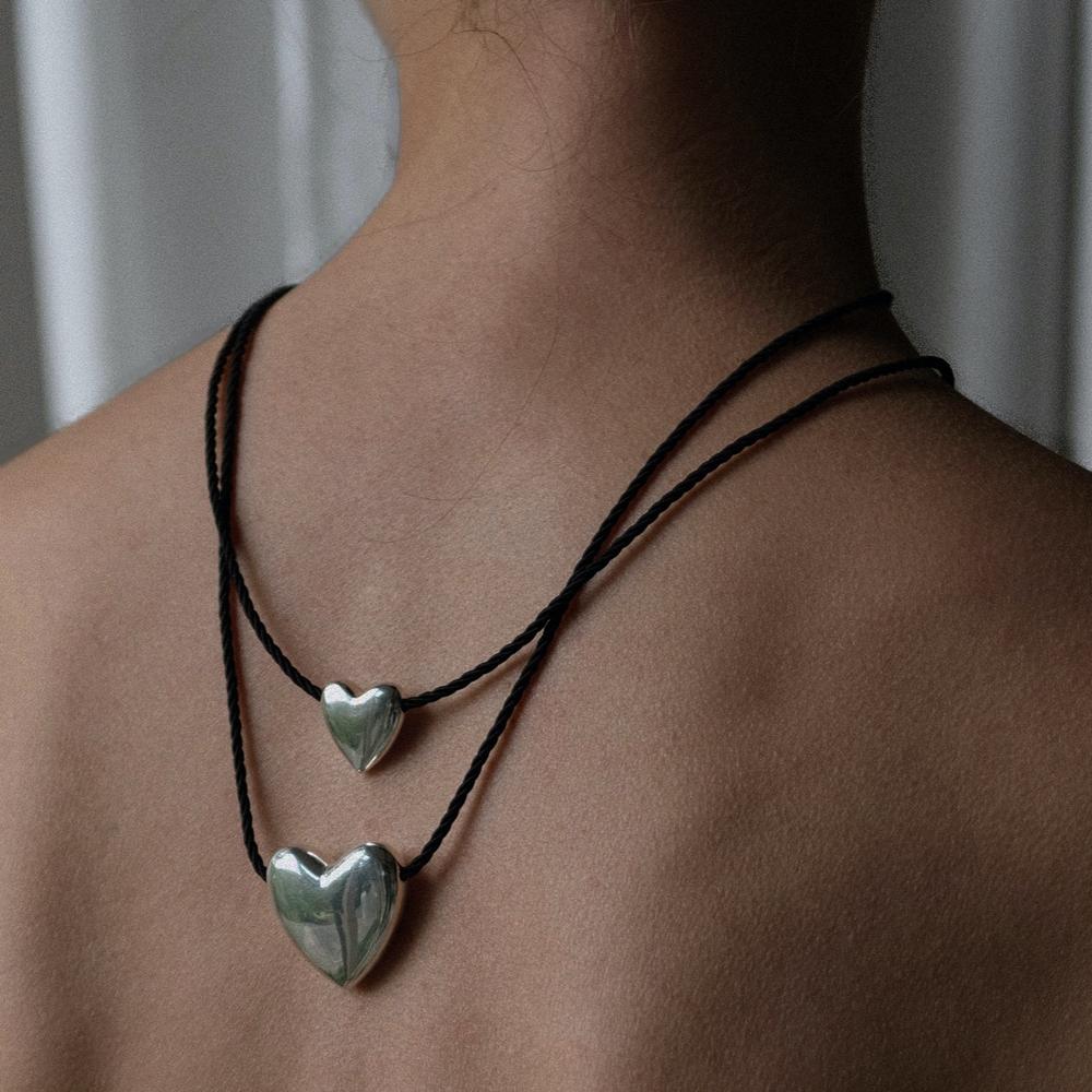 Annika Inez | Heart Necklace, Large in Silver – Cameron Marks