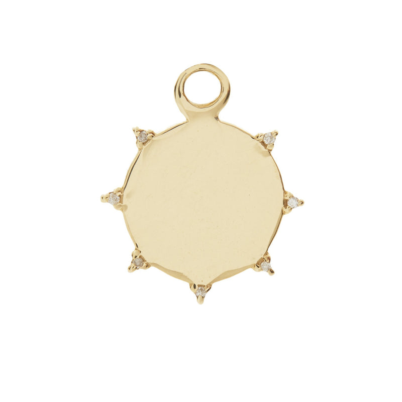 Scosha | Diamond Sunbeam Medallion Charm