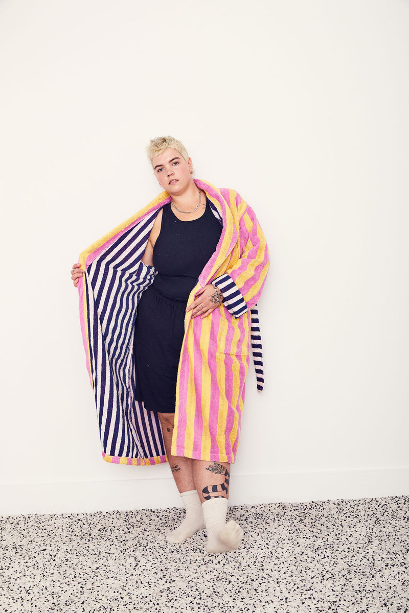 Dusen Dusen | Bathrobe - 'NEW' Stripes