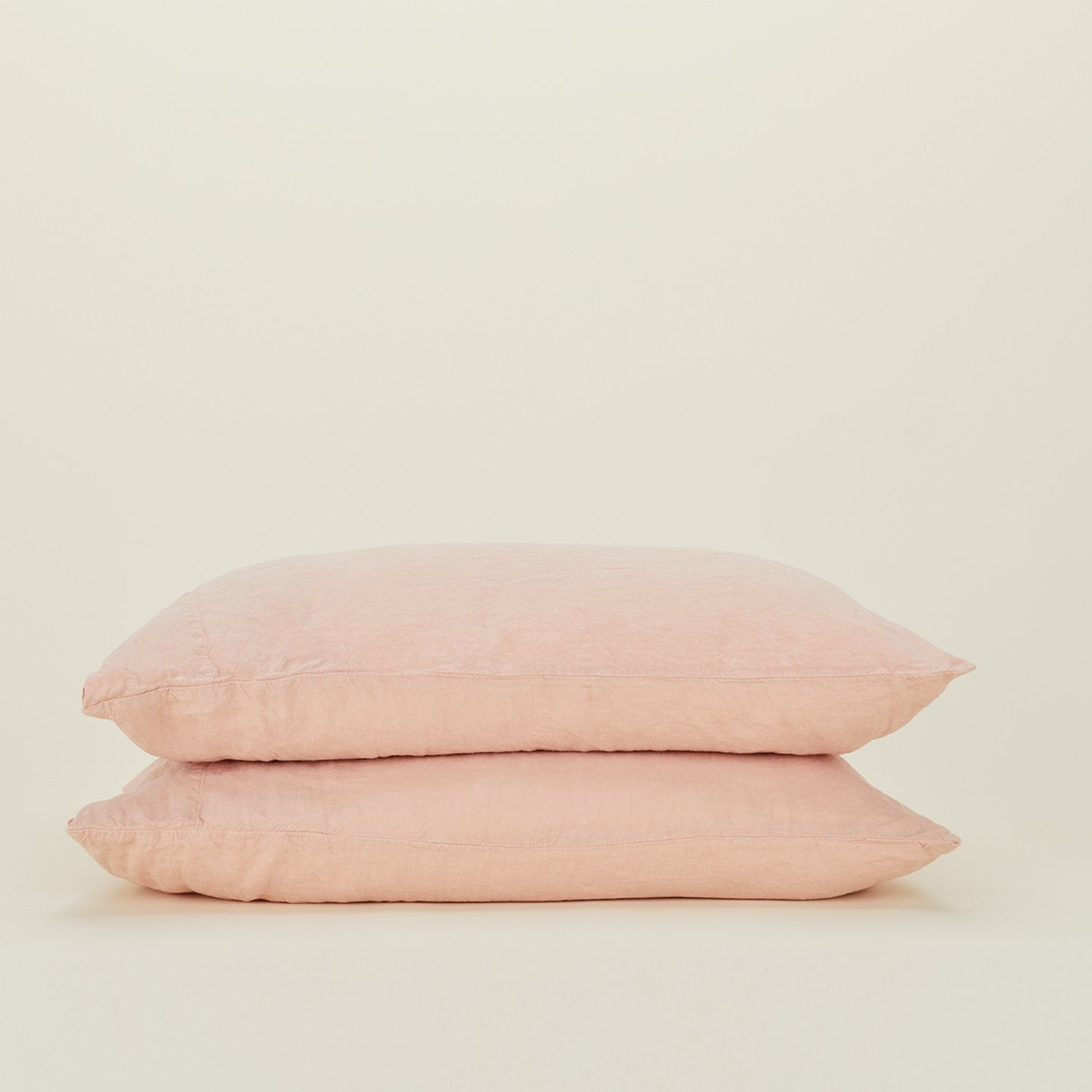 Hawkins New York | Simple Linen Pillowcases: Blush