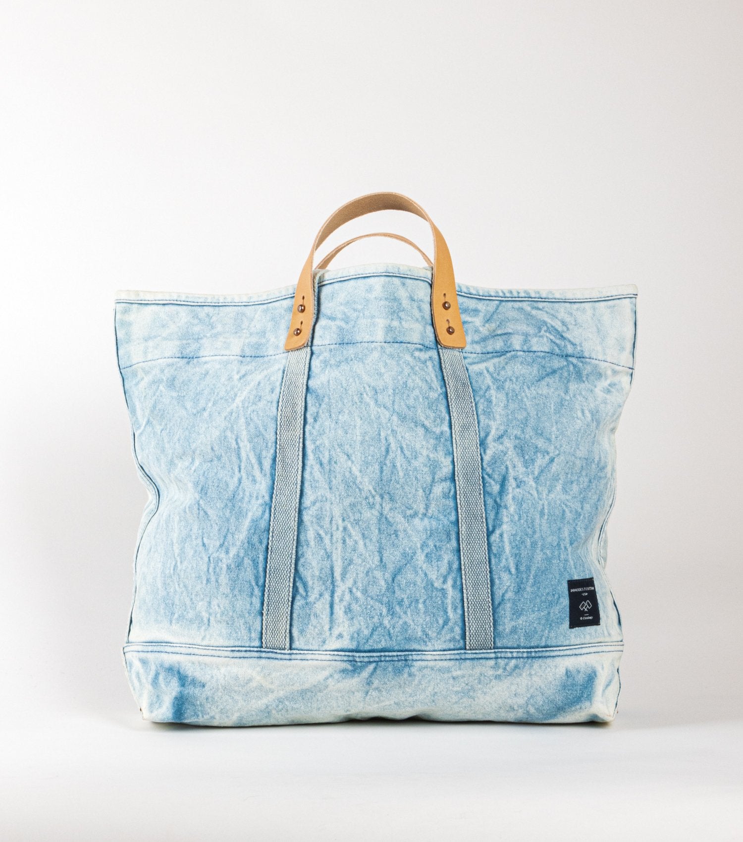 Immodest Cotton | Large East West Tote: Acid Wash