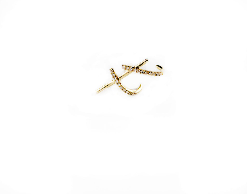 Carrie Hoffman | Pave Triple Stick Earring