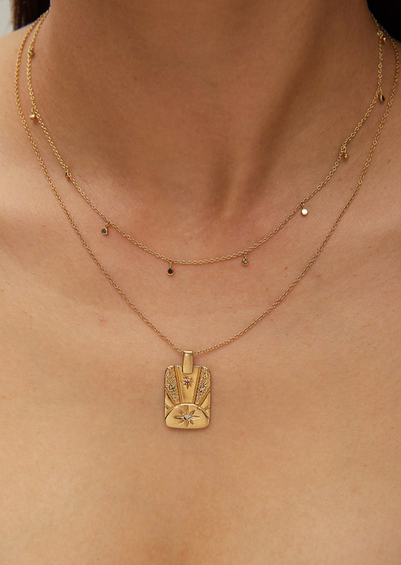 Scosha | Fairy Bead Necklace in Gold