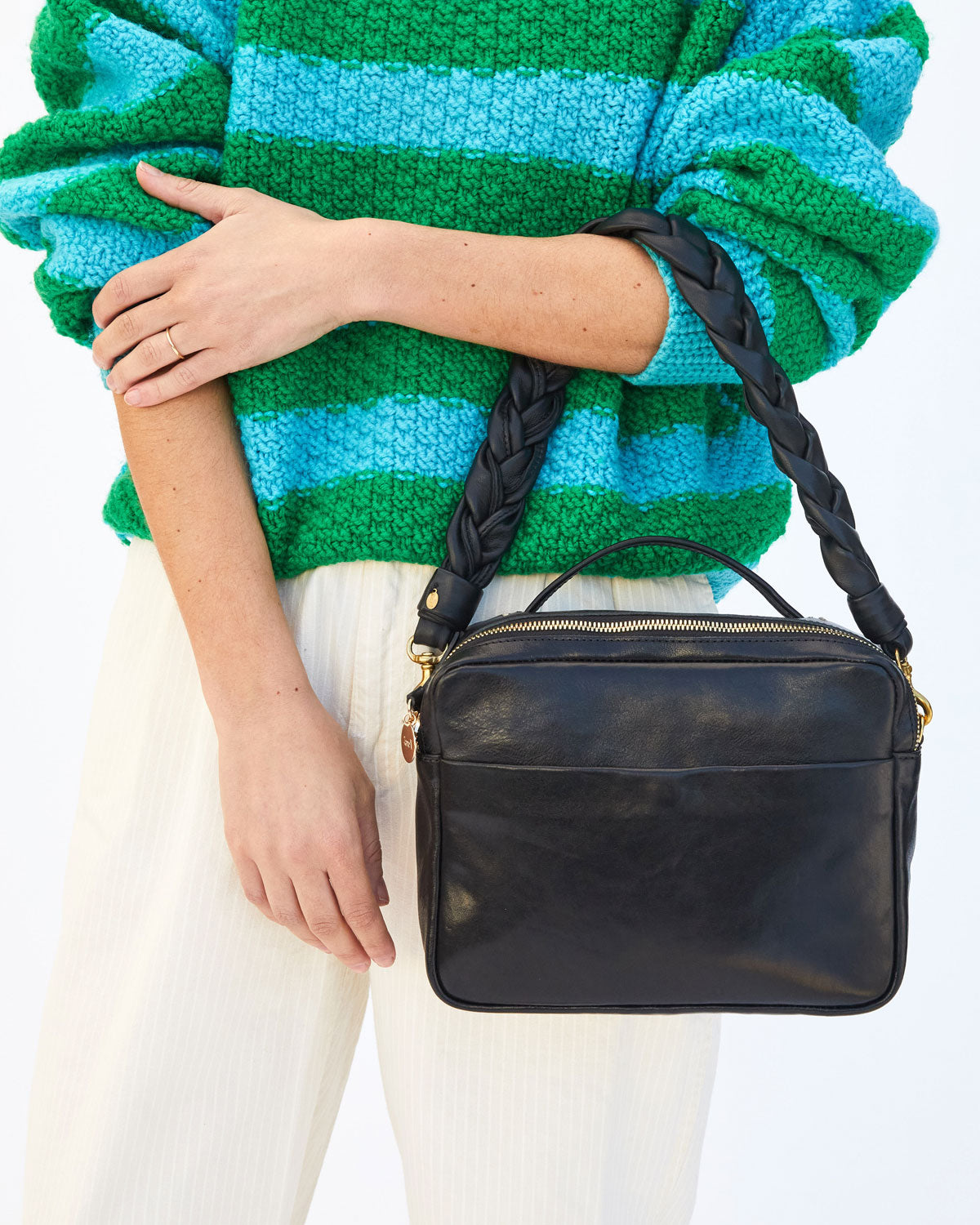 Clare V | Braided Nappa Leather Shoulder Strap