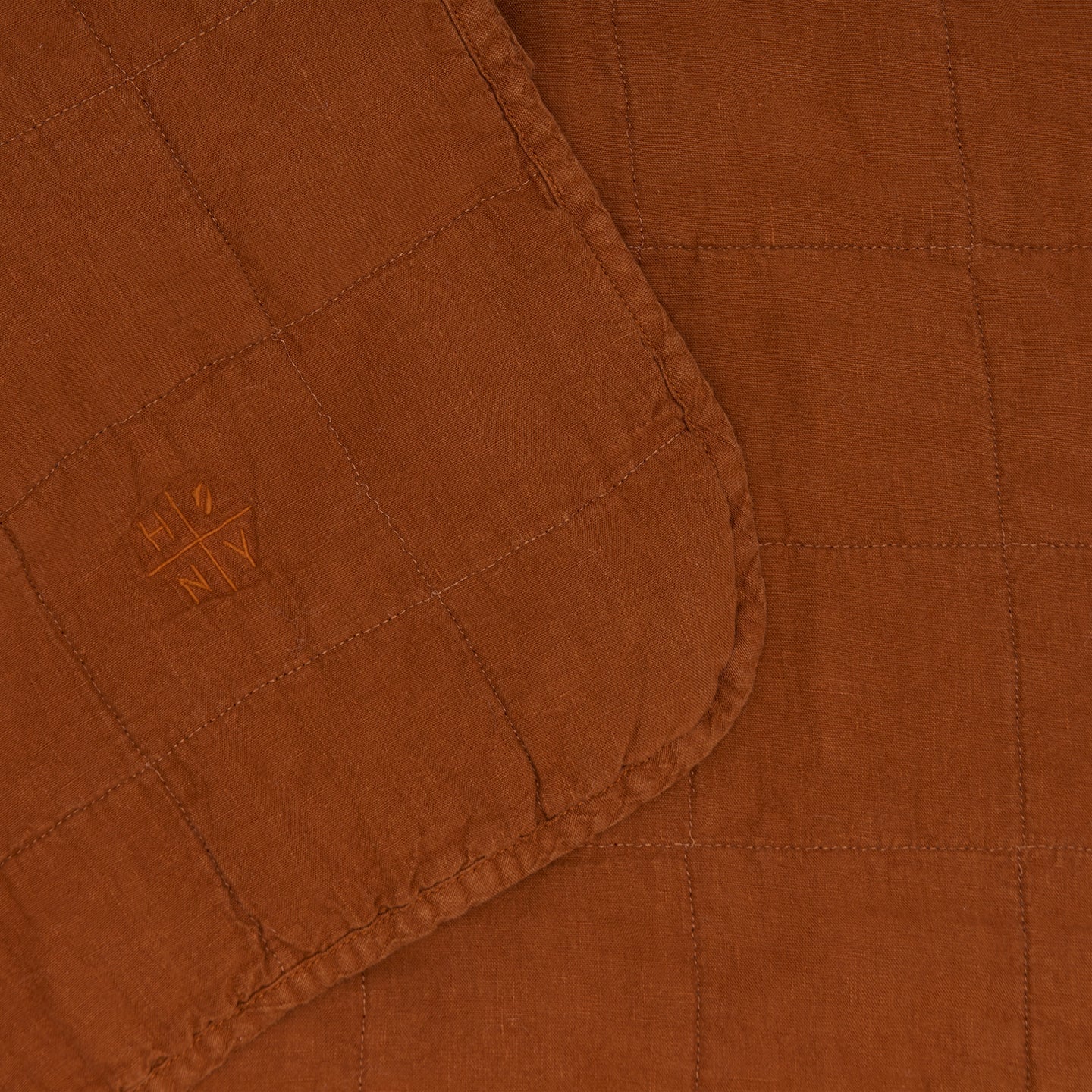 Hawkins New York | Simple Linen Quilt: Terracotta