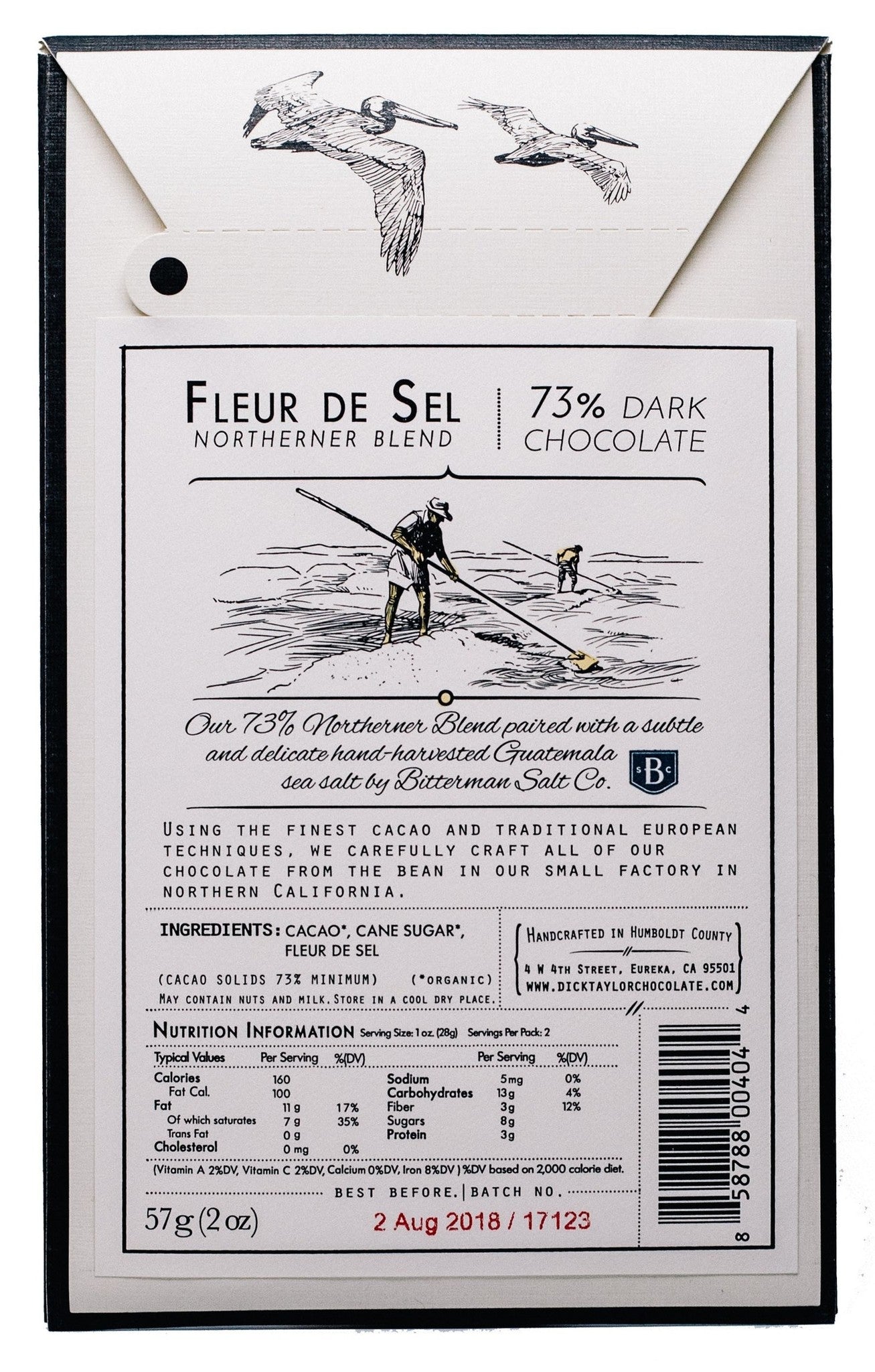 Dick Taylor | Fleur Del Sel 73% Dark Chocolate Bar