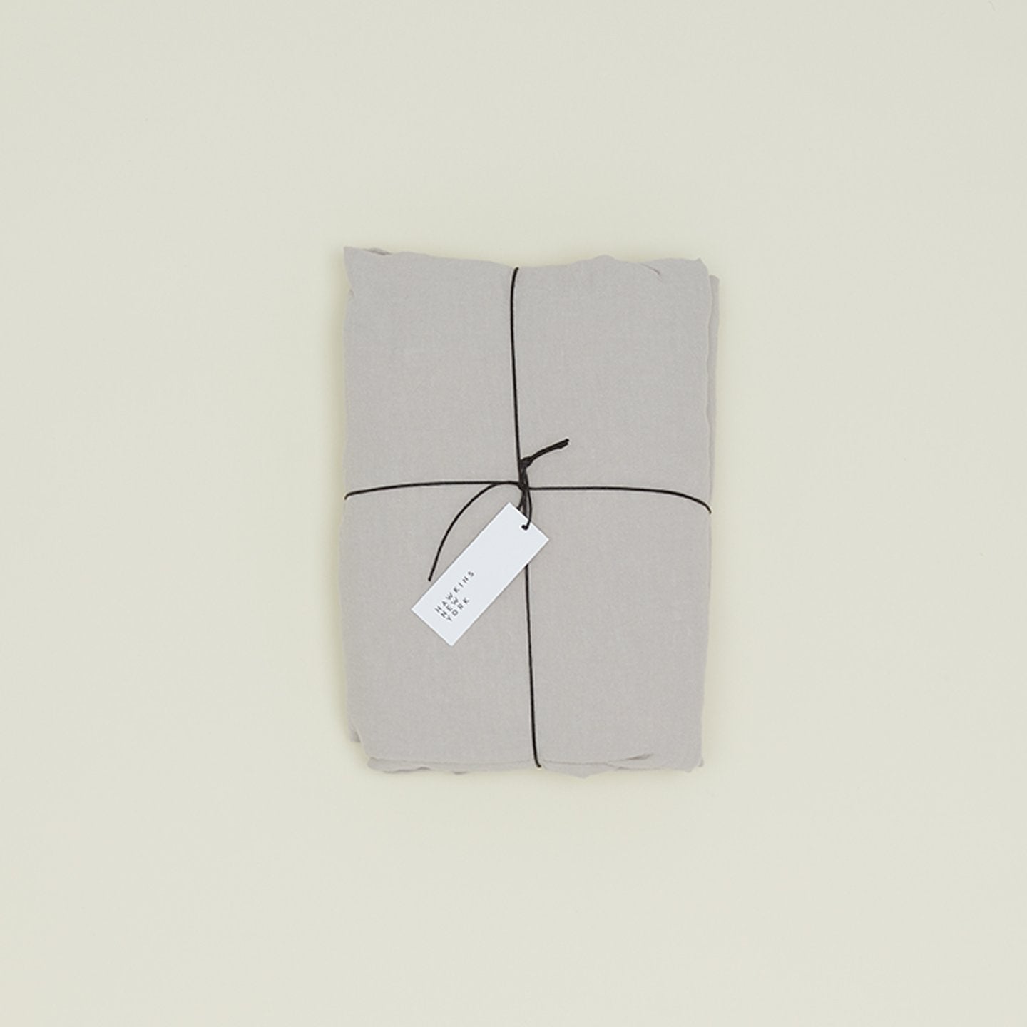Hawkins New York | Simple Linen Flat Sheet: Light Grey
