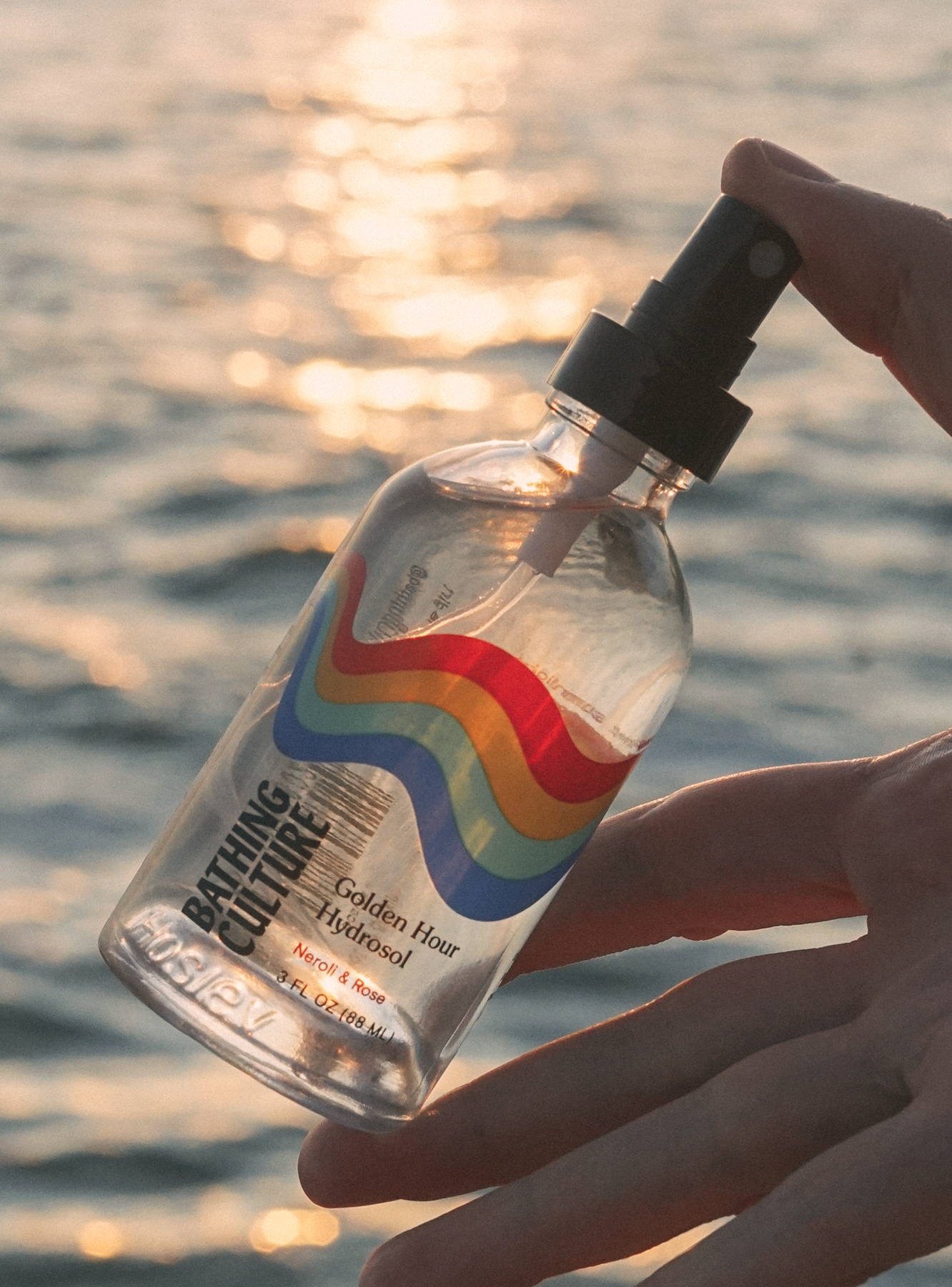 Bathing Culture | Golden Hour Hydrosol in Neroli + Rose: 3oz