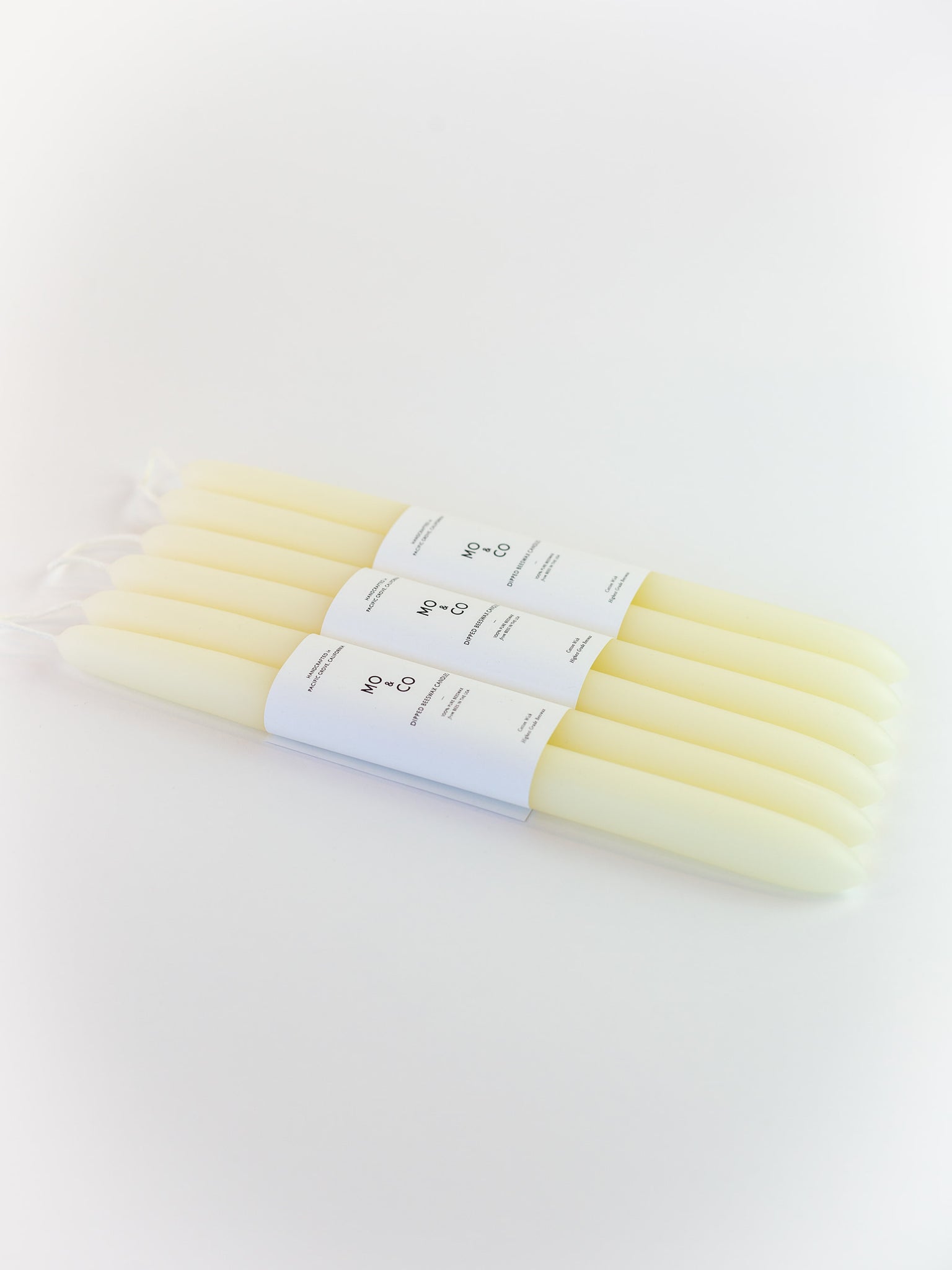 Mo & Co | Dipped Beeswax Taper Candles